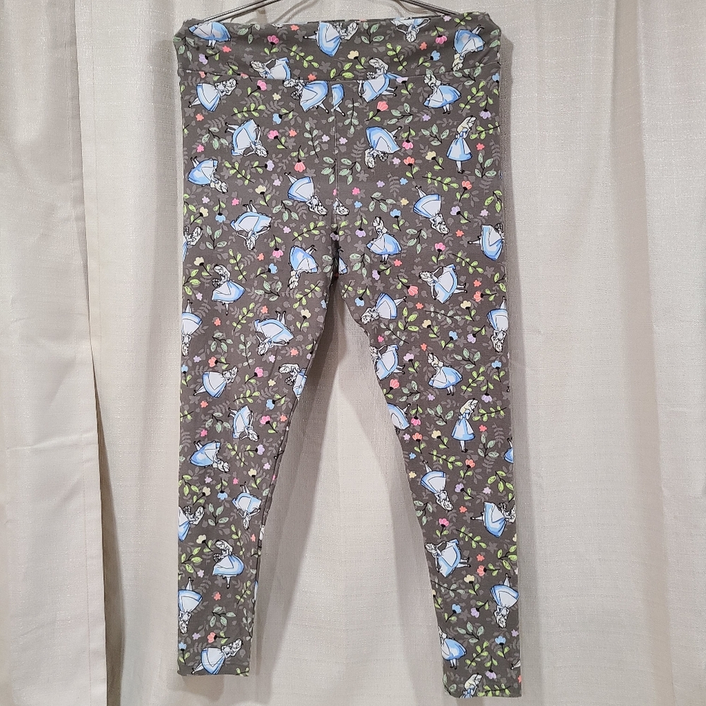 LuLaRoe Disney Alice in Wonderland leggings TC2 18+